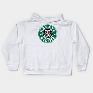 KARATE - KARATE AND COFFEE Kids Hoodie